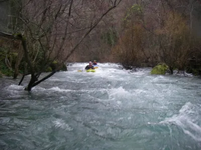 Dans le canyon.
